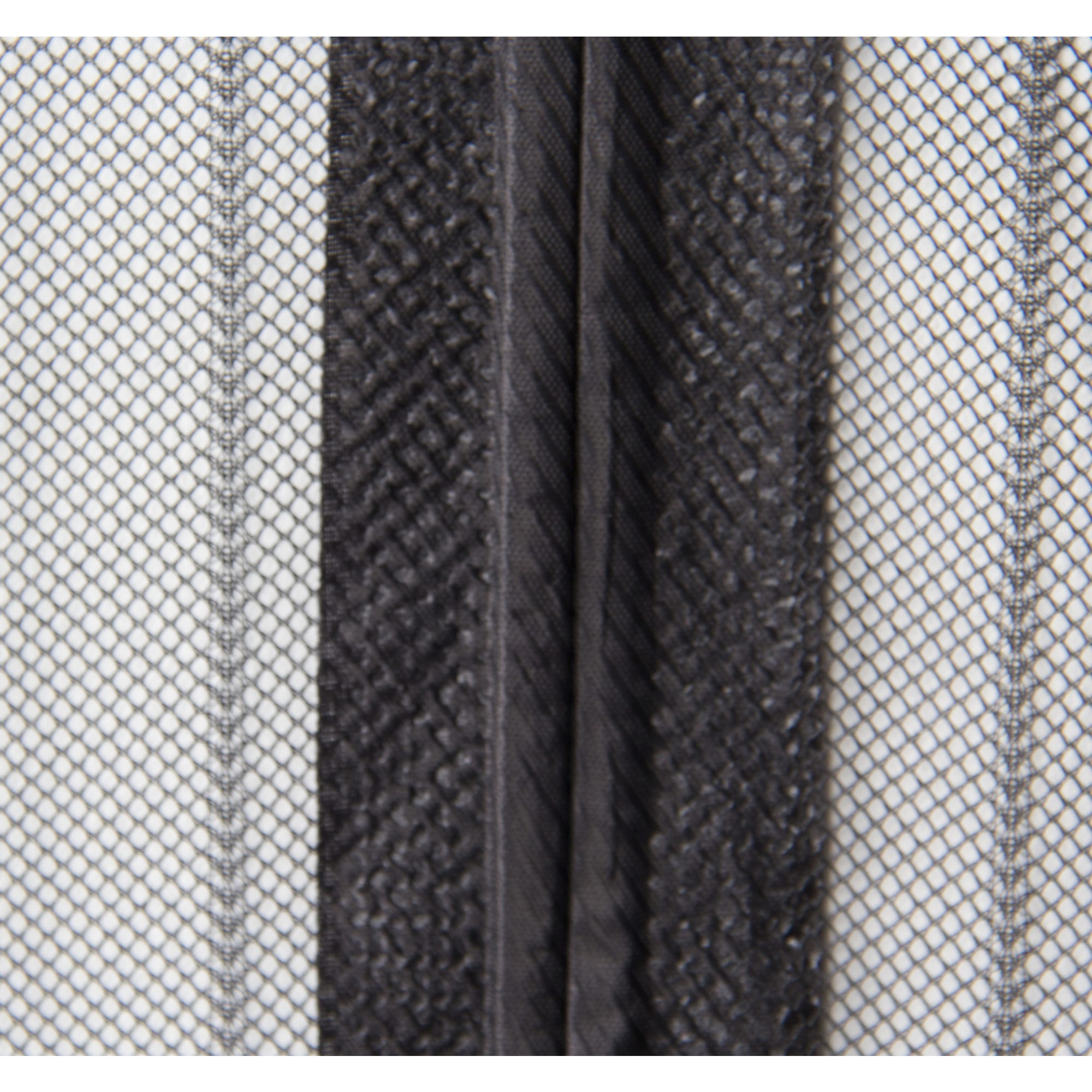 Rideau moustiquaire aimanté pour Porte - L 130 x H 215 cm - Noir 2