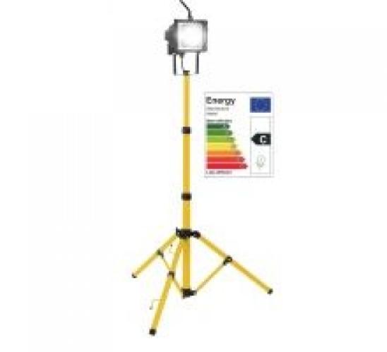 Projecteur + ampoule halogène 500W Outifrance