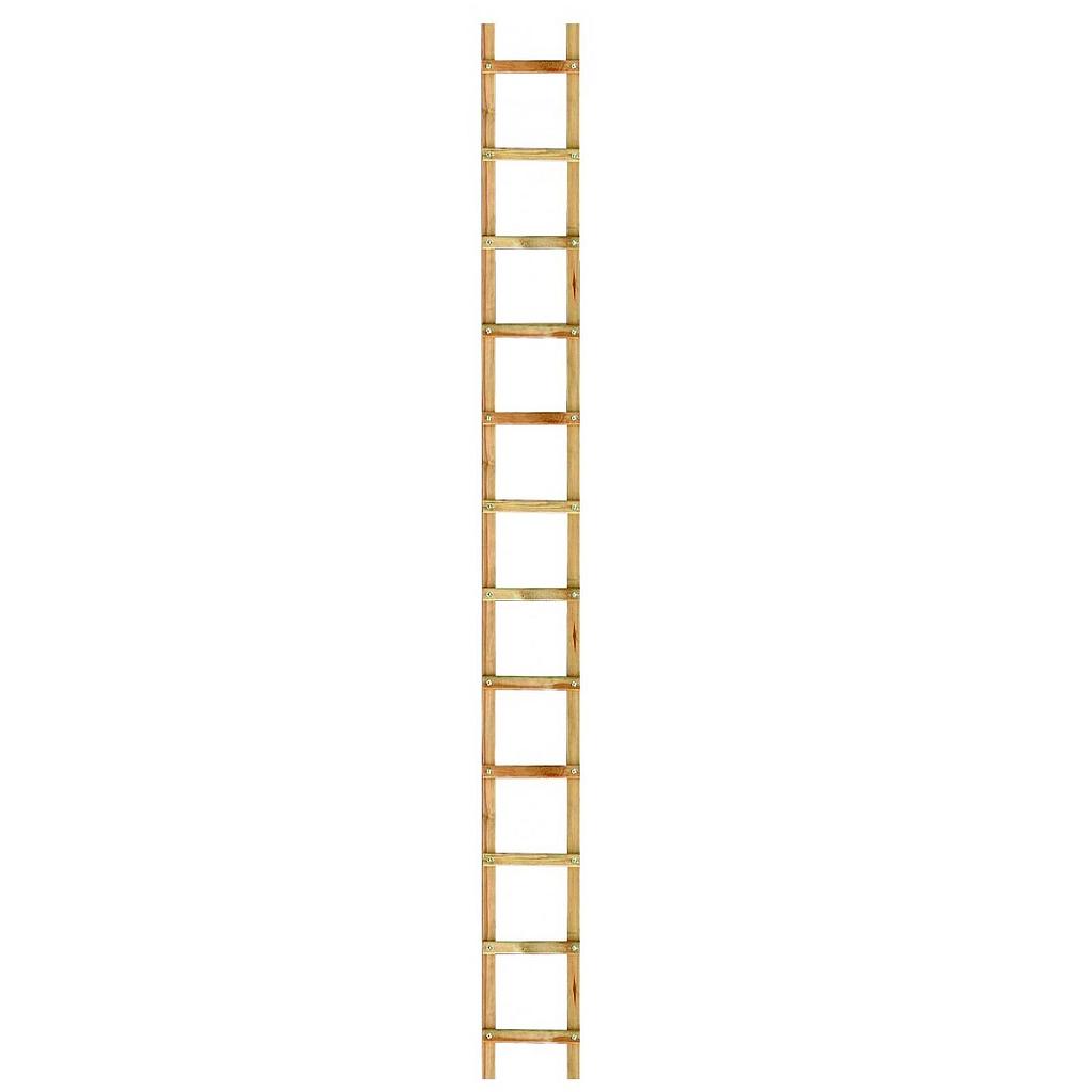Déstockage - Outifrance – Echelle Bois De Toit 4m 16 Échelons