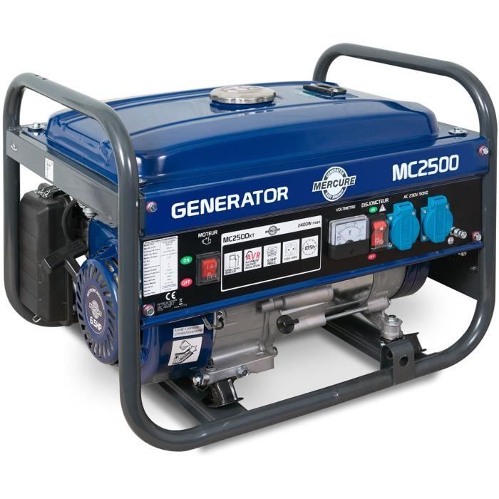 Groupe électrogène 2400W 4 temps 15L MC2500 Mecafer
