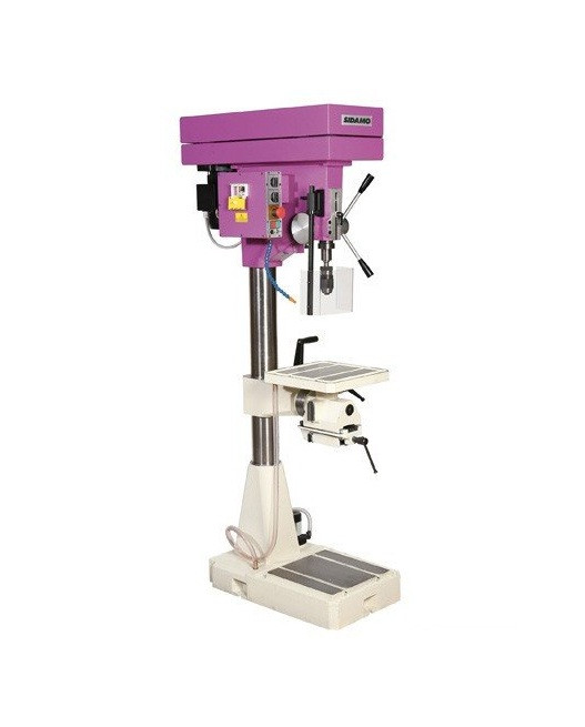 Perceuse A Colonne 1500w 400v Triphasé Perçage Maxi 32mm + Arrosage + Taraudage Spc 32 Te Vel T Sidamo