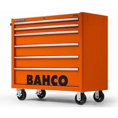 Servante classique C75 40 avec 6 tiroirs orange charge 900 kg 986 x 501 x 1100 mm 1475KXL6 Bahco 1