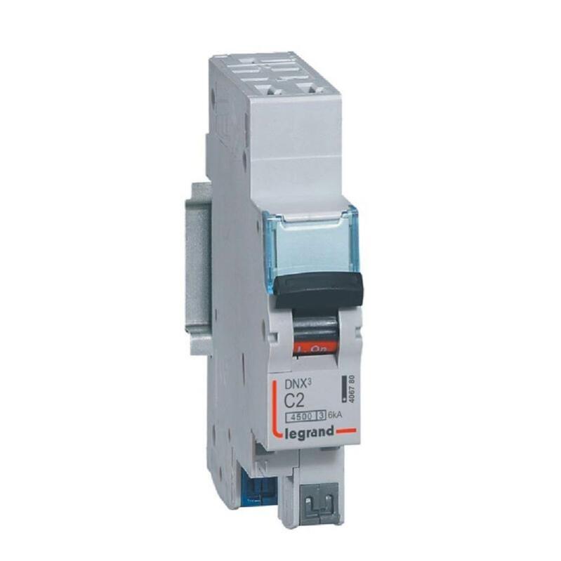 Disjoncteur Auto 10A DNX3 courbe C Phase + Neutre - LEGRAND - 406782