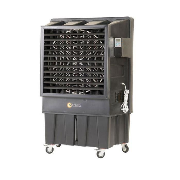 Climatiseur évaporatif mobile sur roue 750W 22000 m3/h 230V pour 150 à 250 m2 COLD220 Sovelor