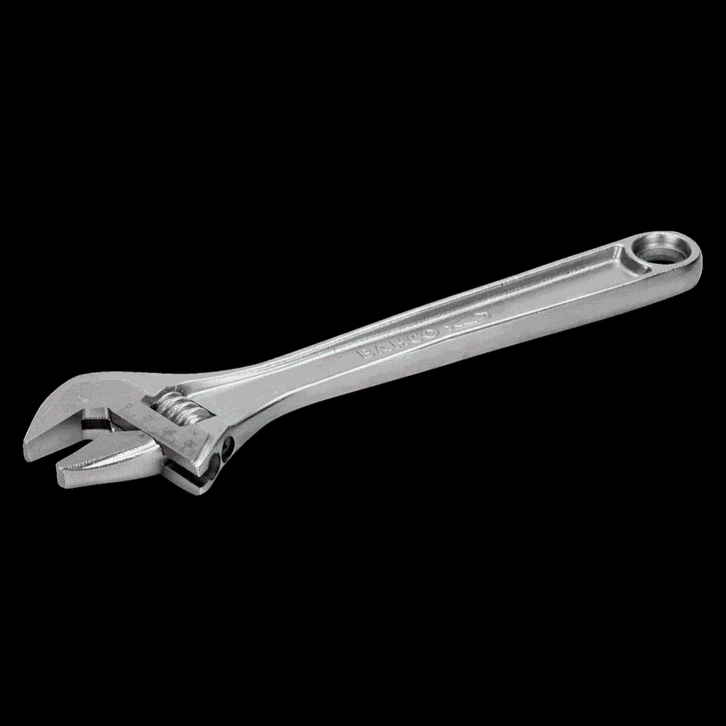 Clé à molette à écrou central standard avec finition chromée 255 mm ouverture 31 mm max. 8072 C Bahco