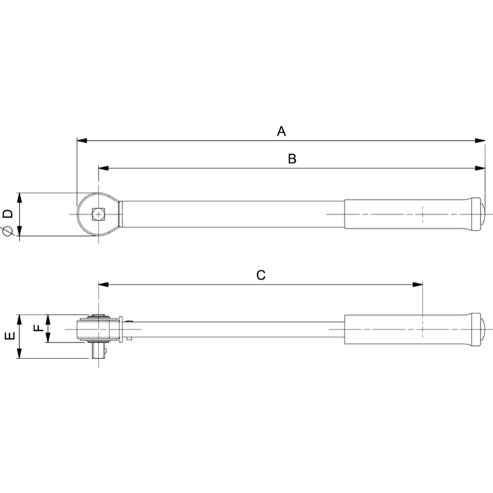 Clé dynamométrique électronique à tête rectangulaire pour embouts pour têtes interchangeables 13.5-135 Nm IZO-D-135 Bahco 2