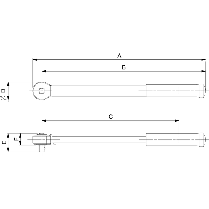 Clé dynamométrique électronique à tête rectangulaire pour embouts pour têtes interchangeables 3-30 Nm IZO-D-30 Bahco 1