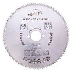 Wolfcraft - 1 Lame Scie Circulaire 100dts Ø150x20mm - 6264000 0