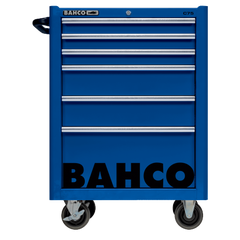Servante classique C75 avec 6 tiroirs bleu charge 600 kg 986 x 501 x 763 mm 1475K6BLUE Bahco 1