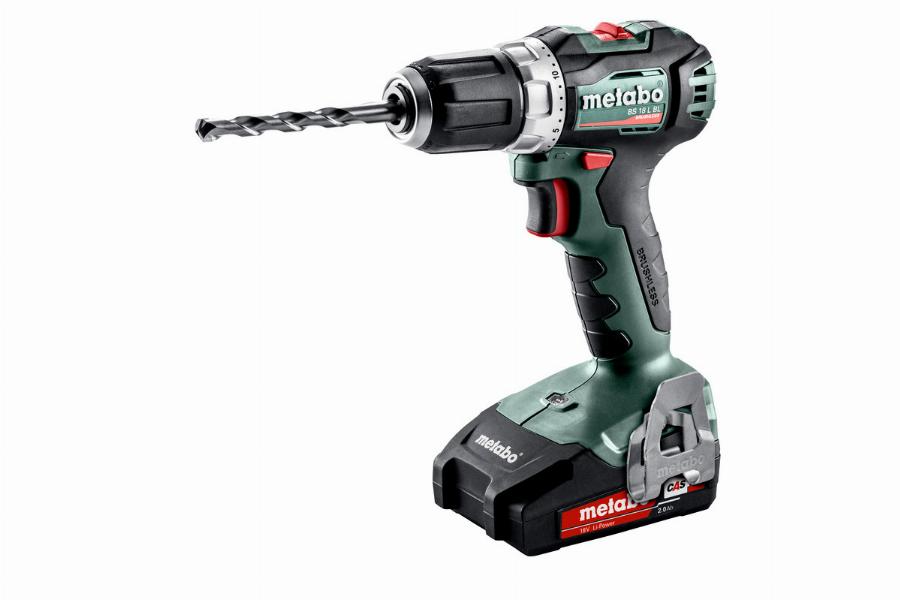 Perceuse visseuse metabo - bs 18v - l bl 2 x 2,0 ah li-power, sc 30, coffret - 602326500