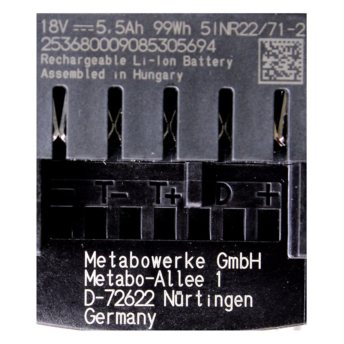 Set de 3 batteries 5,5Ah LiHD avec chargeur Metabo 1