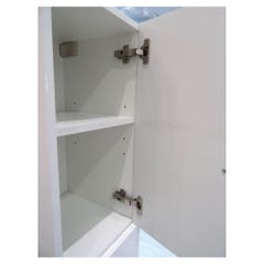 Ondée - Colonne salle de bain à poser blanc long. 132cm - MONTE CARLO Ayor 7