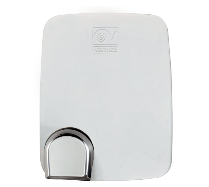 Sèche-mains automatique 1950 W 190 m3/h coque blanc et buse orientable Metal Dry Vortice