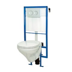 Pack WC suspendu LIVE-UP mécanisme 3/6L et alimentation d'eau silencieuse 0