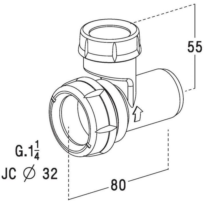 Anti-vide pour siphon Diam 40 mm Nicoll 1