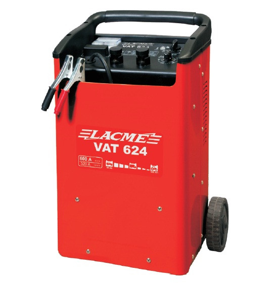 Chargeur démarreur sur roues pour 12/24V 600A VAT 624 Lacme