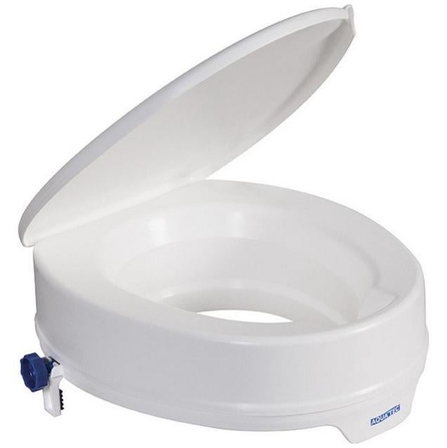 Rehausseur WC - Hauteur 10 cm - Avec abattant - Ataptable aux toilettes
