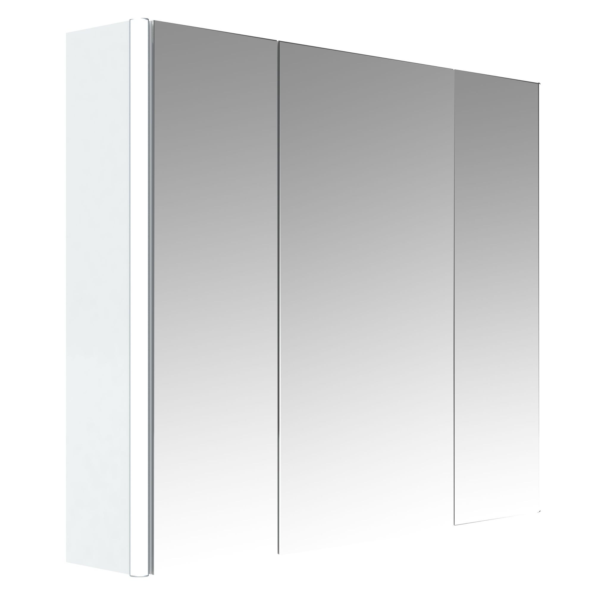 Armoire de toilette STELLA 80cm - 3 portes - blanc brillant 0
