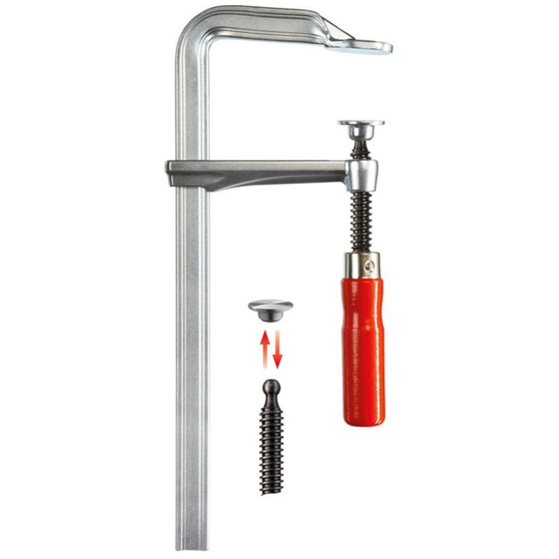 Presse à vis tout acier avec poignée bois GZ 250/120 mm GZ25 Bessey