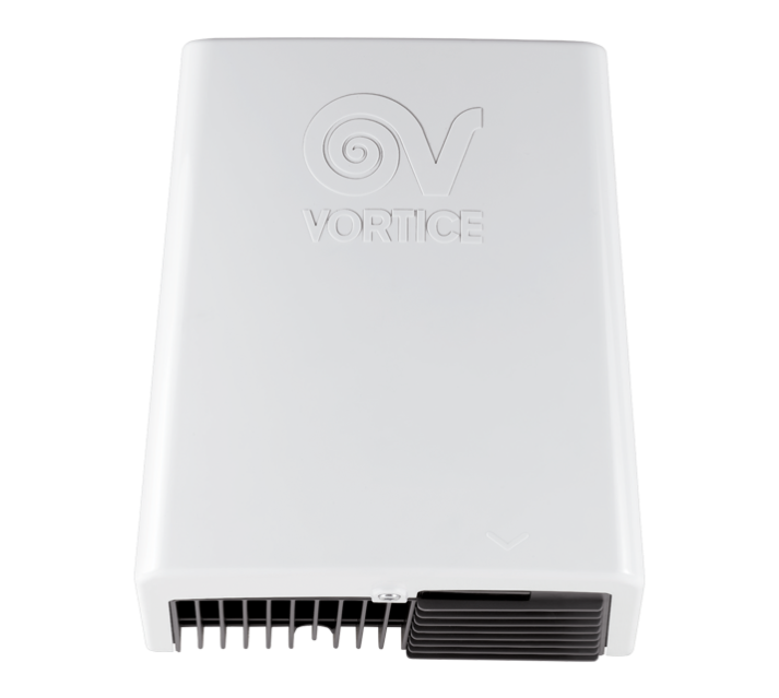 Sèche-mains automatique 1350 W 120 m3/h coque en ABS avec filtre anti-poussière Premium Dry Vortice