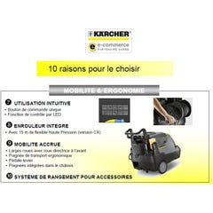 Nettoyeur Haute Pression Eau chaude Pro 4.7kW 660l/h (Triphasé) HDS 7/16 C Karcher 2