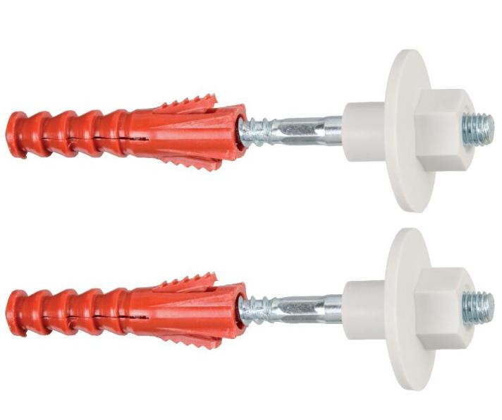 Lot de 2 Fixations pour lavabo, WC, bidet 8 x 110 mm Ram