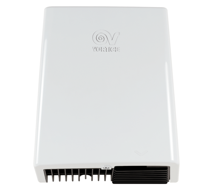 Sèche-mains automatique en résine thermodurcissable 2000 W 170 m3/h avec filtre anti-poussière Optimal Dry Vortice