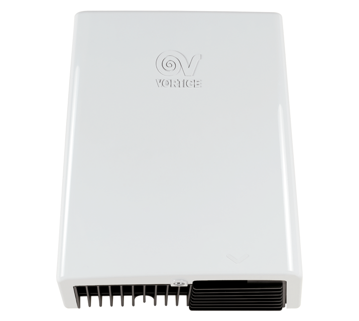 Sèche-mains automatique en résine thermodurcissable 2000 W 170 m3/h avec filtre anti-poussière Optimal Dry Vortice