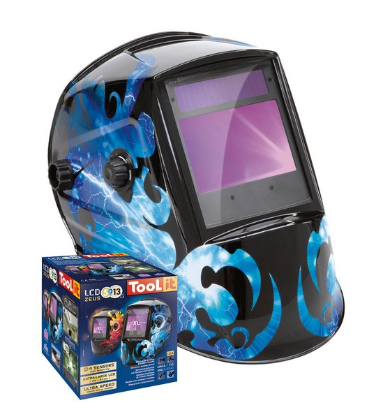 Masque de soudage écran XL teintes 5-9 / 9-13 LCD Zeus 5-9 / 9-13 G cosmic Gys