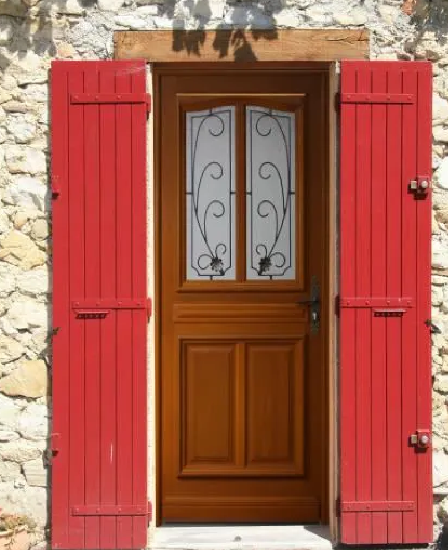 Porte D'Entree Modele Mathis Dimension 215 X 90 Poussant Gauche (Cotes Tableau)