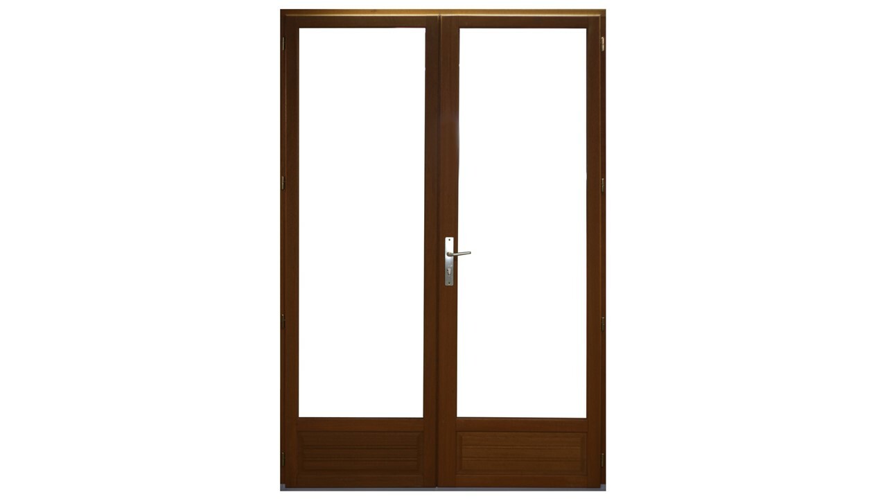 Porte Fenetre 2 Vantaux En Bois Hauteur 215 X Largeur 120 (Cotes Tableau) - GD MENUISERIES