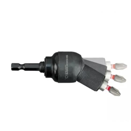 Renvoi d'angle cardan visseuse à choc + 10 embouts vissage - MILWAUKEE - 4932459781