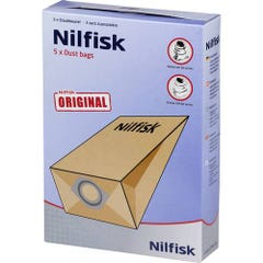 Boîte de 5 sacs papier 9,75 L pour GS/GM80 Nilfisk 2