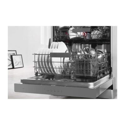 Lave-vaisselle pose libre WHIRLPOOL 14 Couverts Moteur induction 60cm E,  WHIOWFC2C26X ❘ Bricoman
