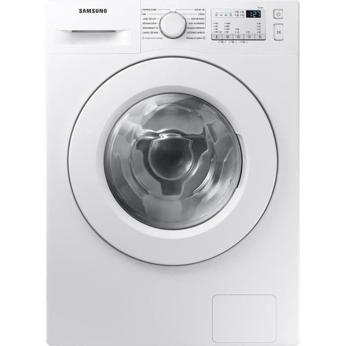 Lave-linge séchants 8kg 54L SAMSUNG 1400tr/min 60cm E, WD 80 T 4046 EW