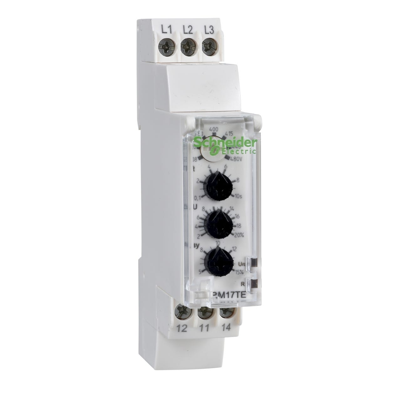 relais sur ou sous-tension - zelio control - 24 à 80v ac/dc - schneider electric rm17uas16 0