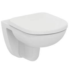Ideal Standard - Cuvette WC suspendue avec abattant standard en porcelaine 48x37cm - Kheops Ideal standard