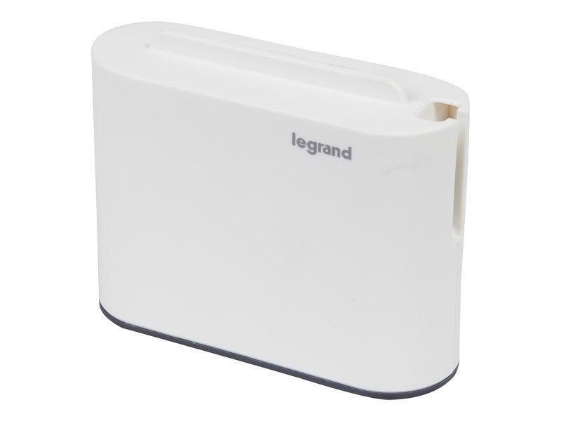 Multiprise Usb Mini Compact, 2 Prises Blanc / Noir