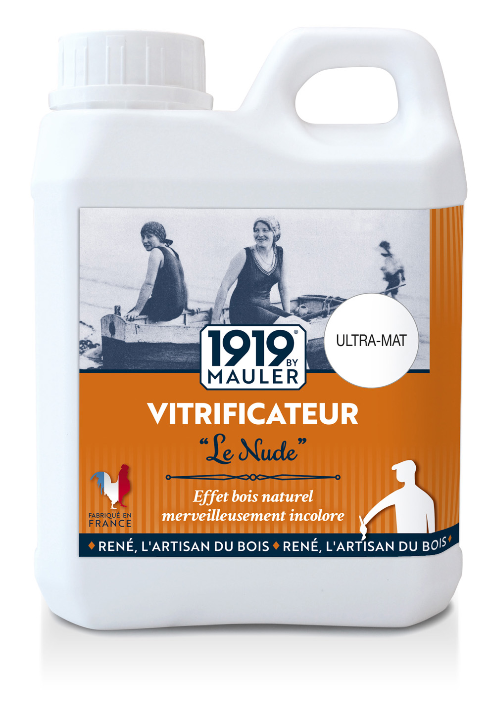 Vitrificateur Parquet Ultra Mat Effet Invisible 2,5l "le Nude" 1919 By Mauler : anti-taches & rayures - Ecolabel sans odeur