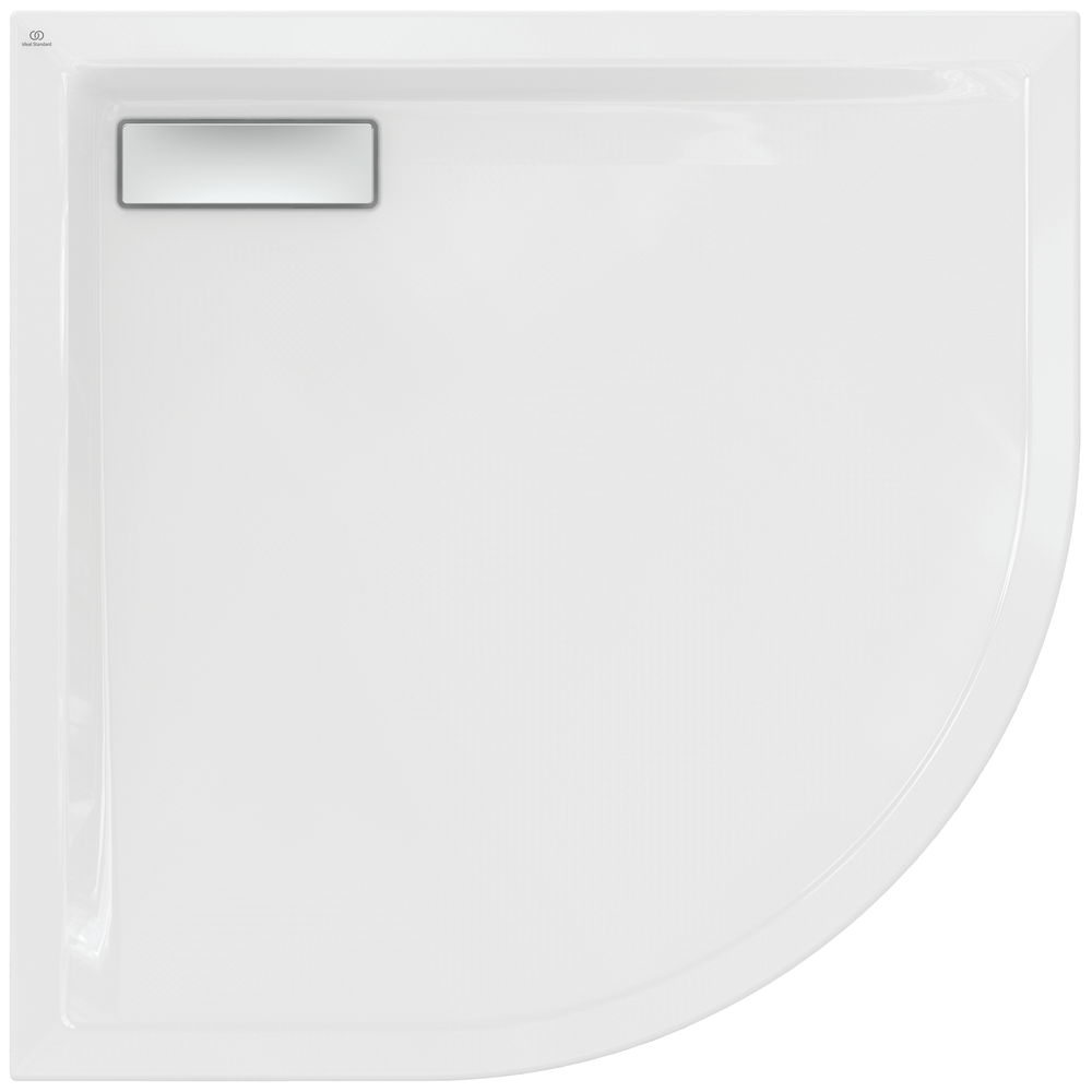 Receveur de douche d'angle ULTRAFLAT - 90x90 - Blanc - Acrylique