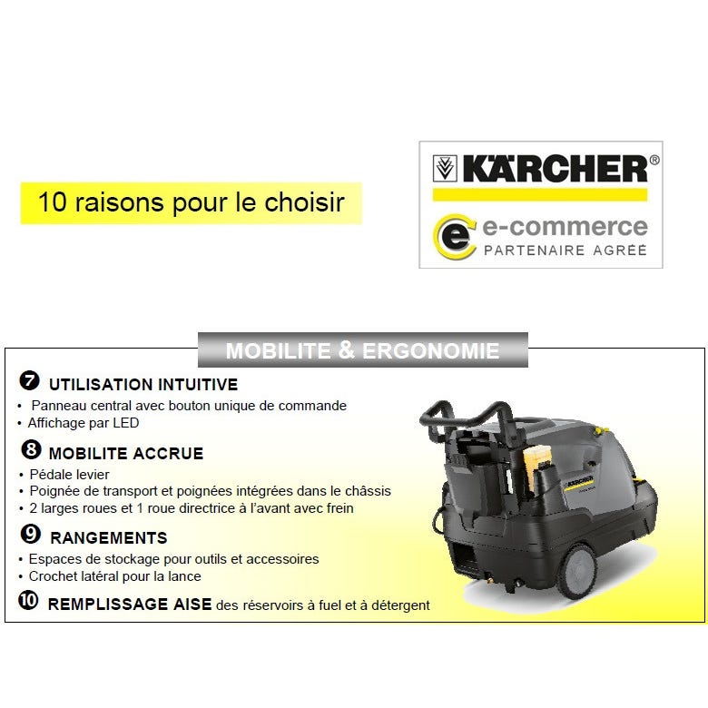 Nettoyeur Haute Pression Pro Eau chaude 3.2kW 500l/h HDS 5/12 C Karcher 2