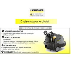Nettoyeur Haute Pression Pro Eau chaude 3.6kW 560l/h HDS 6/14 C Karcher 2
