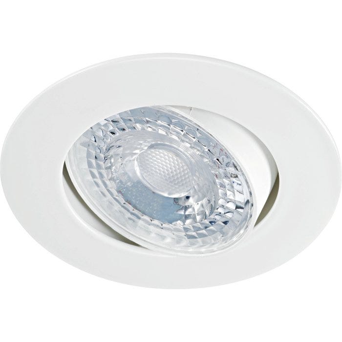 Kit spot encastré décoratif orientable LED K8 blanc 4000 K 730 lm Aric 1