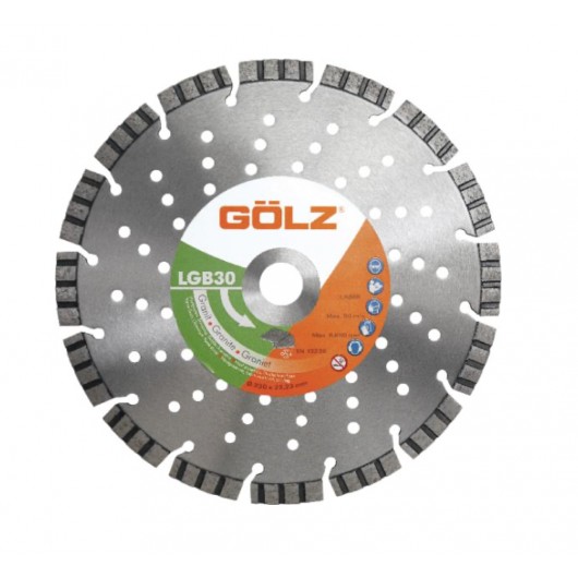 GÖLZ - Disque diamant LGB30, coupe à sec - pour meuleuse - ø 125 mm / alésage 22.23 mm