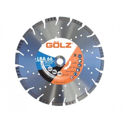 GÖLZ - Disque diamant LBA66, coupe à sec ou à eau - pour meuleuse - ø 125 mm / alésage 22.23
