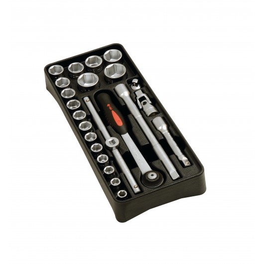 MOB - Module de douilles et cliquets 1/2'' 23 pièces - Réf : 9562023001
