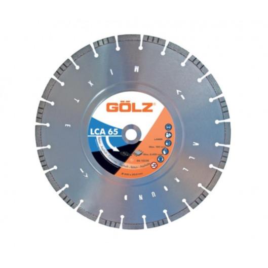 GÖLZ - Disque diamant LCA65, coupe à sec ou à eau - pour scie à sol ou découpeuse - ø 400 mm / alésage 25.40 mm