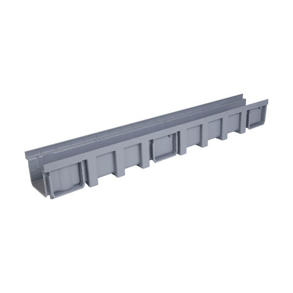 NICOLL Caniveau 1m polypropylène largeur 130 gris