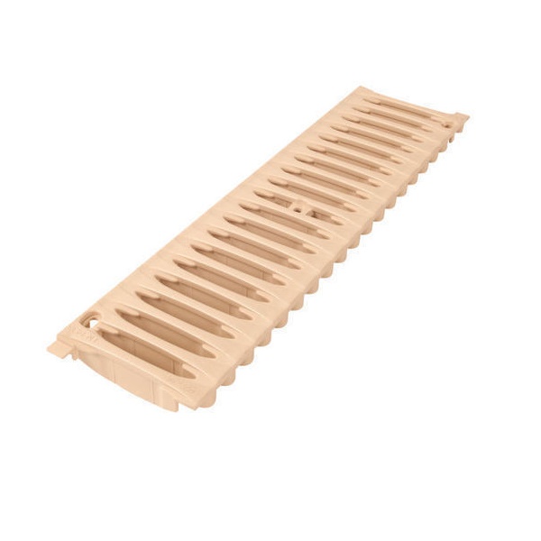 NICOLL Grille caniveau 0,5m PVC B125 largeur 130 sable
