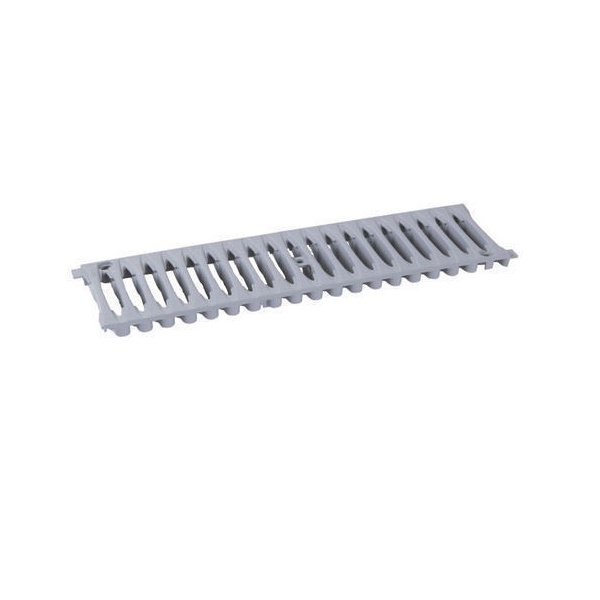NICOLL Grille caniveau PVC 0,5m A15 largeur 200 gris